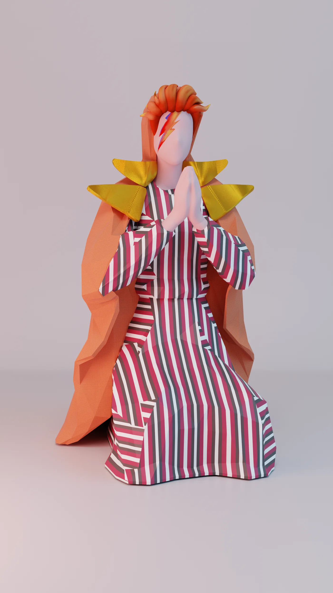 Bowie, art toy de la Virgen María